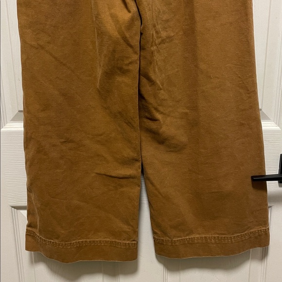 FRYE | Nadia | High-Rise | Wide-Leg |Cropped |Canvas Pants | Nutmeg | Size 27 - Picture 8 of 16